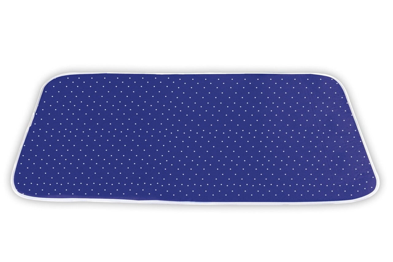 Patura pentru calcat, Maximex, Steam, 65 x 130 cm, bumbac/poliuretan, albastru/alb - imagine 4